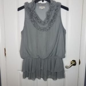 Dressbarn | Sleeveless Chiffon Peplum Blouse